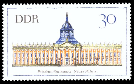 30 Pf Briefmarke: Bedeutende Bauwerke