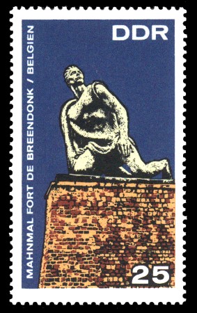 25 Pf Briefmarke: Mahn- und Gedenkstätte Breendonk