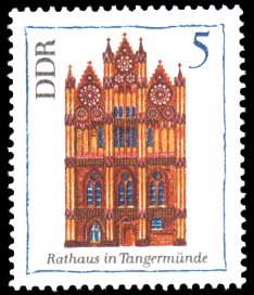 5 Pf Briefmarke: Bedeutende Bauwerke