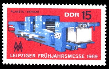 15 Pf Briefmarke: Leipziger Frühjahrsmesse 1969 15 Pf Briefmarke: Leipziger Frühjahrsmesse 1969