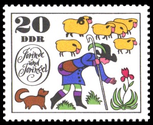 20 Pf Briefmarke: Märchen Jorinde und Joringel 20 Pf Briefmarke: Märchen Jorinde und Joringel