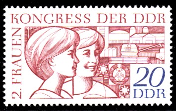 20 Pf Briefmarke: 2. Frauenkongress 20 Pf Briefmarke: 2. Frauenkongress