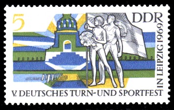 5 Pf Briefmarke: V. Turn- und Sportfest in Leipzig 5 Pf Briefmarke: V. Turn- und Sportfest in Leipzig