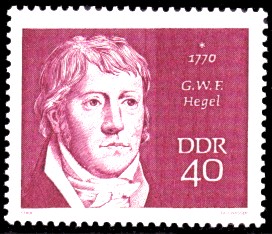 40 Pf Briefmarke: Bedeutende Persönlichkeiten, G.W.F. Hegel