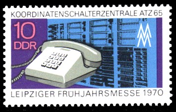 10 Pf Briefmarke: Leipziger Frühjahrsmesse 1970