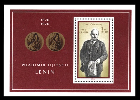 1 M Briefmarke: Block - 100. Geburtstag Lenins 1 M Briefmarke: Block - 100. Geburtstag Lenins
