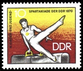 10 Pf Briefmarke: III. Kinder- und Jugendspartakiade 10 Pf Briefmarke: III. Kinder- und Jugendspartakiade