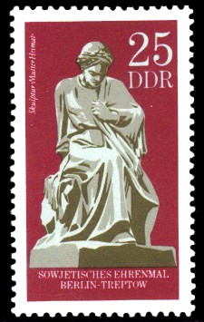 25 Pf Briefmarke: Gedenkstätte Treptow 25 Pf Briefmarke: Gedenkstätte Treptow