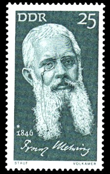 25 Pf Briefmarke: Bedeutende Persönlichkeiten, Franz Mehring