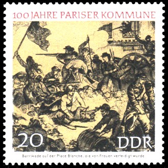 20 Pf Briefmarke: 100 Jahre Pariser Kommune