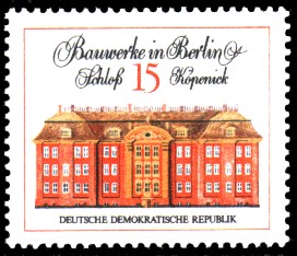 15 Pf Briefmarke: Bauwerke in Berlin, Schloß Köpenick 15 Pf Briefmarke: Bauwerke in Berlin, Schloß Köpenick