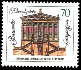 70 Pf Briefmarke: Bauwerke in Berlin, Nationalgalerie