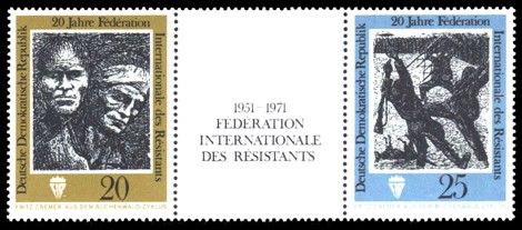  Briefmarke: Dreierstreifen: 20 Jahre FIR