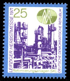 25 Pf Briefmarke: Leipziger Herbstmesse 1971