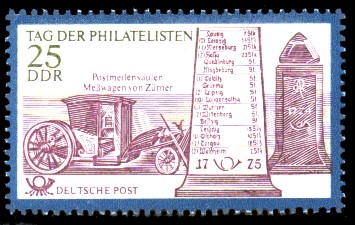 25 Pf Briefmarke: Tag der Philatelisten