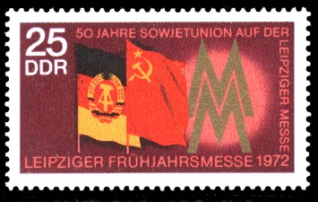 25 Pf Briefmarke: Leipziger Frühjahrsmesse 1972