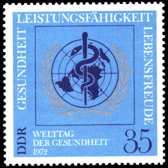 35 Pf Briefmarke: Welttag der Gesundheit 35 Pf Briefmarke: Welttag der Gesundheit