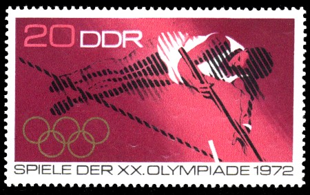 20 Pf Briefmarke: Spiele der XX. Olympiade 1972 20 Pf Briefmarke: Spiele der XX. Olympiade 1972