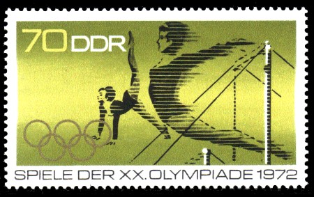 70 Pf Briefmarke: Spiele der XX. Olympiade 1972 70 Pf Briefmarke: Spiele der XX. Olympiade 1972
