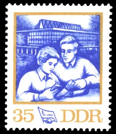 35 Pf Briefmarke: 8. FDGB-Kongress 35 Pf Briefmarke: 8. FDGB-Kongress