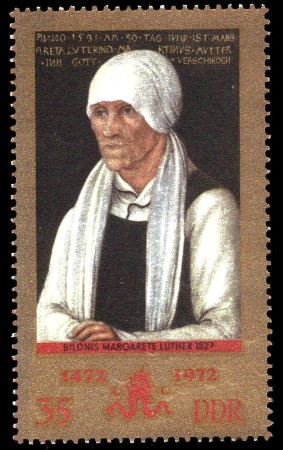 35 Pf Briefmarke: 500. Geburtstag Lucas Cranach 35 Pf Briefmarke: 500. Geburtstag Lucas Cranach