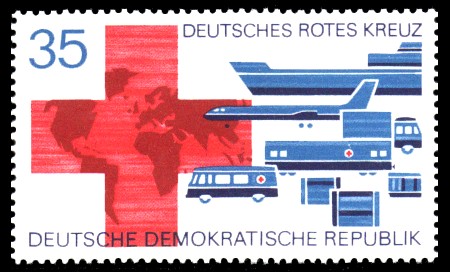 35 Pf Briefmarke: Deutsches Rotes Kreuz 35 Pf Briefmarke: Deutsches Rotes Kreuz