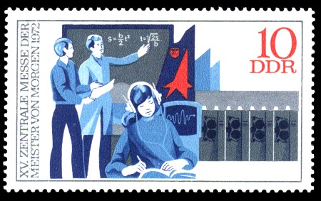 10 Pf Briefmarke: XV. Zentrale MMM 10 Pf Briefmarke: XV. Zentrale MMM