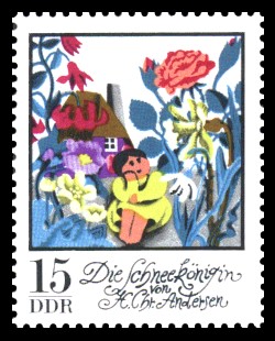 15 Pf Briefmarke: Wintermärchen - Die Schneekönigin