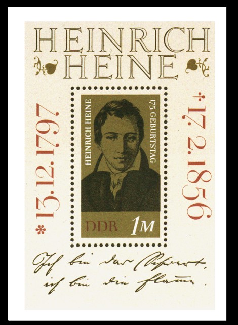  Briefmarke: Block - 175. Geburtstag Heinrich Heine