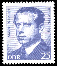 25 Pf Briefmarke: Bedeutende Persönlichkeiten, Max Reinhardt 25 Pf Briefmarke: Bedeutende Persönlichkeiten, Max Reinhardt