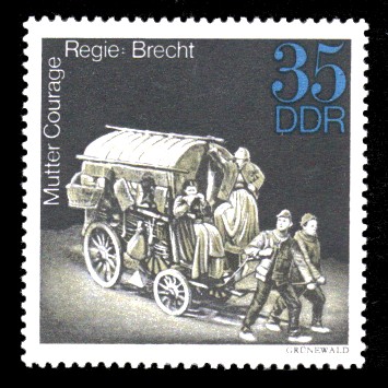 35 Pf Briefmarke: Bedeutende Theaterinszenierungen