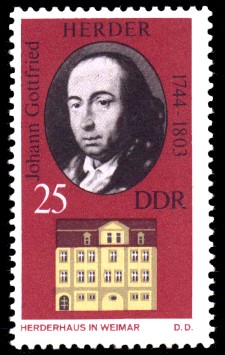 25 Pf Briefmarke: Historische Gedenkstätten in Weimar, Herderhaus