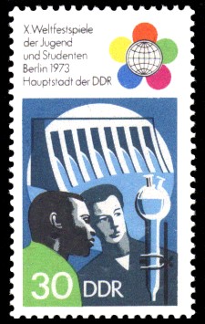 30 Pf Briefmarke: X. Weltfestspiele der Jugend und Studenten