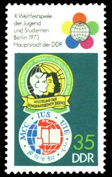 35 Pf Briefmarke: X. Weltfestspiele der Jugend und Studenten 35 Pf Briefmarke: X. Weltfestspiele der Jugend und Studenten