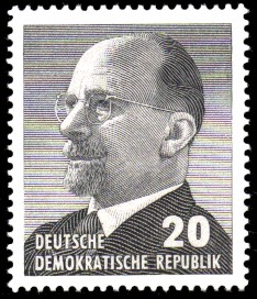 20 Pf Briefmarke: Ableben von Walter Ulbricht