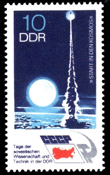 10 Pf Briefmarke: Tage der sowjetischen Wissenschaft und Technik in der DDR