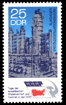 25 Pf Briefmarke: Tage der sowjetischen Wissenschaft und Technik in der DDR