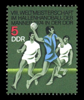 5 Pf Briefmarke: VIII. Hallenhandball WM