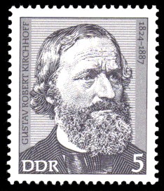 5 Pf Briefmarke: Bedeutende Persönlichkeiten, Gustav Robert Kirchhoff
