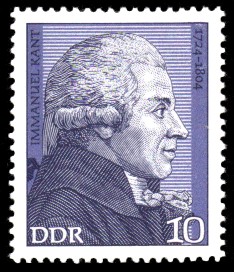 10 Pf Briefmarke: Bedeutende Persönlichkeiten, Immanuel Kant