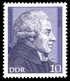 10 Pf Briefmarke: Bedeutende Persönlichkeiten, Immanuel Kant 10 Pf Briefmarke: Bedeutende Persönlichkeiten, Immanuel Kant