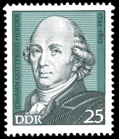 25 Pf Briefmarke: Bedeutende Persönlichkeiten, Johann Gottfried Herder