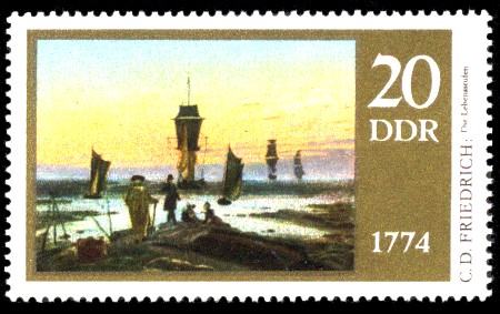 20 Pf Briefmarke: 200. Geburtstag Caspar David Friedrich, Die Lebensstufen