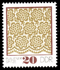 20 Pf Briefmarke: Plauener Spitze 20 Pf Briefmarke: Plauener Spitze