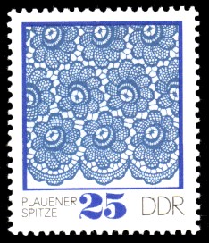 25 Pf Briefmarke: Plauener Spitze 25 Pf Briefmarke: Plauener Spitze