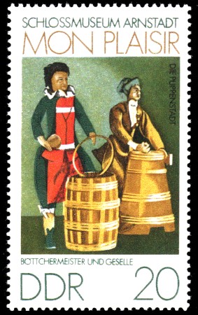 20 Pf Briefmarke: Mon plaisir, Schloßmuseum Arnstadt, Böttcher 20 Pf Briefmarke: Mon plaisir, Schloßmuseum Arnstadt, Böttcher