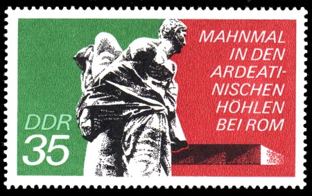 35 Pf Briefmarke: Mahn- und Gedenkstätten, Ardeatinischen Höhlen