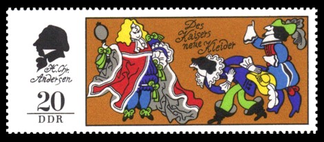 20 Pf Briefmarke: Märchen - Des Kaisers neue Kleider
