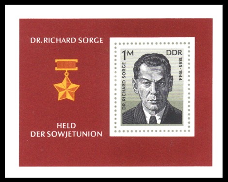  Briefmarke: Block - Dr. Richard Sorge