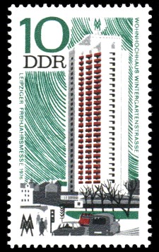 10 Pf Briefmarke: Leipziger Frühjahrsmesse 1976